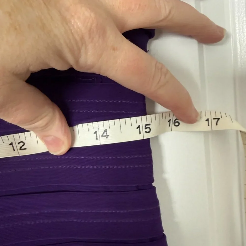 👗 2 fo $30 | Purple Layered Cocktail Dress | Frank Lyman | Great Condition - Picture 6 of 7